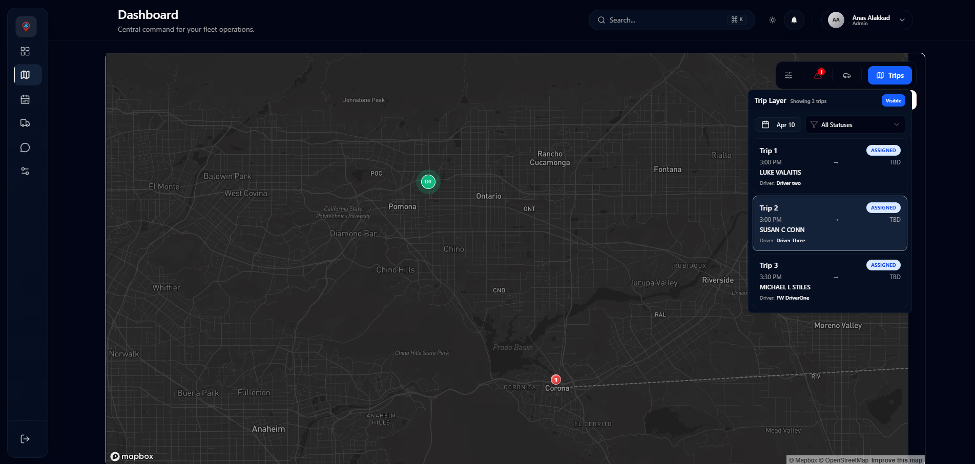 FleetWizard Dispatcher